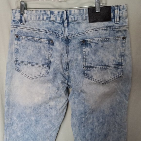 Southpole Distressed Acid Washed Denim Jeans size 36 X 32 (T-330) - Picture 11 of 16